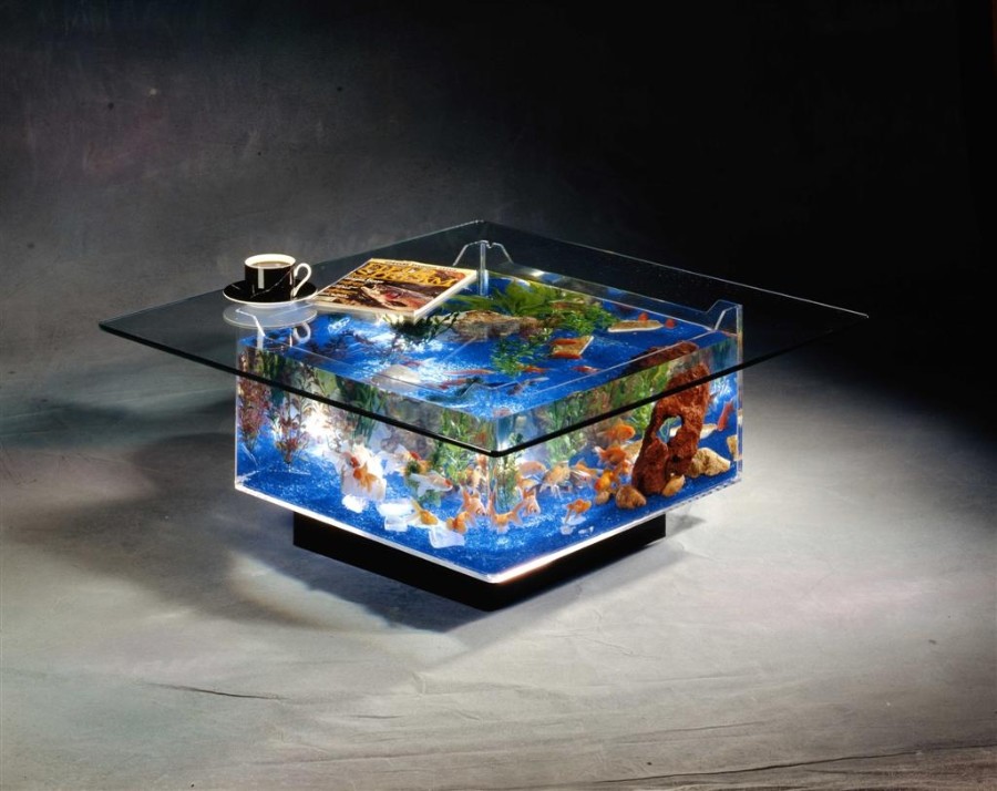 Simple coffee table fish tank Glass Fish Tanks